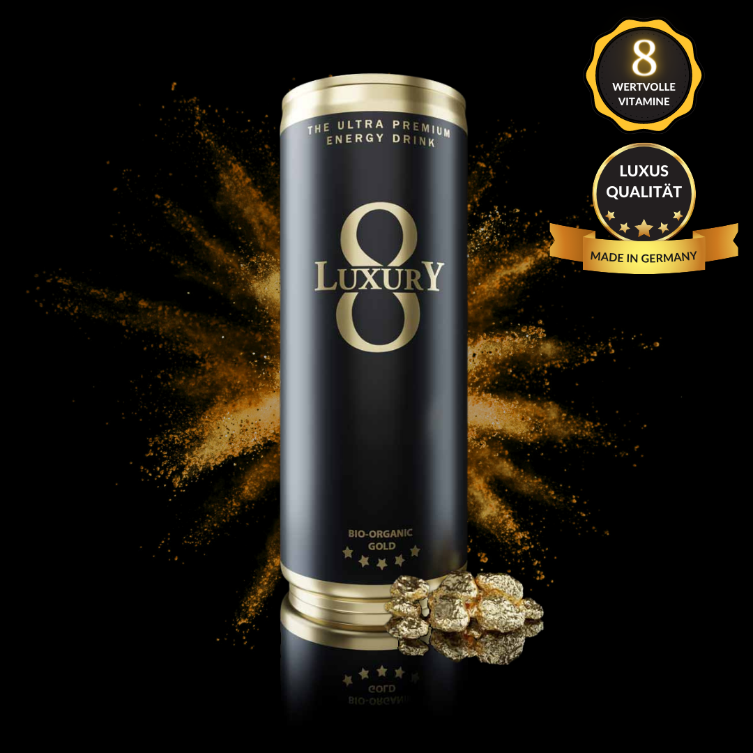 LUXURY 8 Energydrink Gold