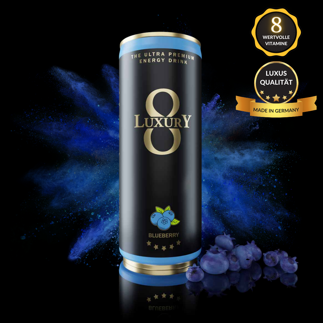 LUXURY 8 Energydrink Blueberry